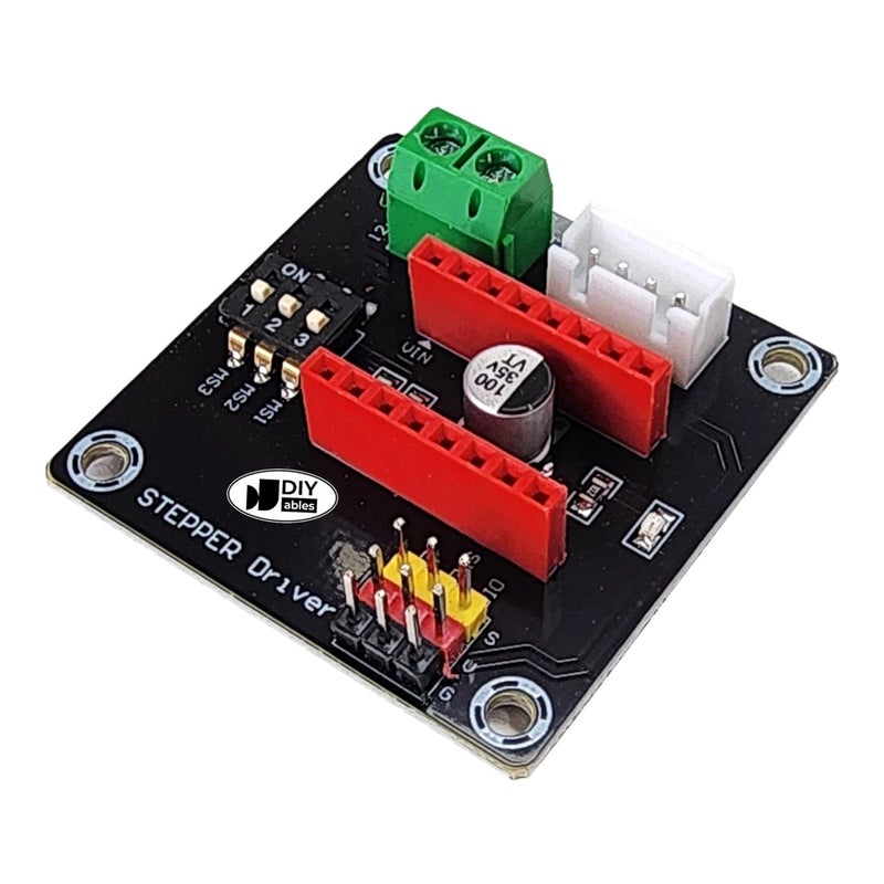 DIYables وحدات ومحركات قيادة المحركات الخطوية DRV8825 ولوحات التوسيع المتوافقة مع Arduino و ESP32 و Raspberry Pi للتحكم الدقيق في المحركات، مجموعتان - Image 4